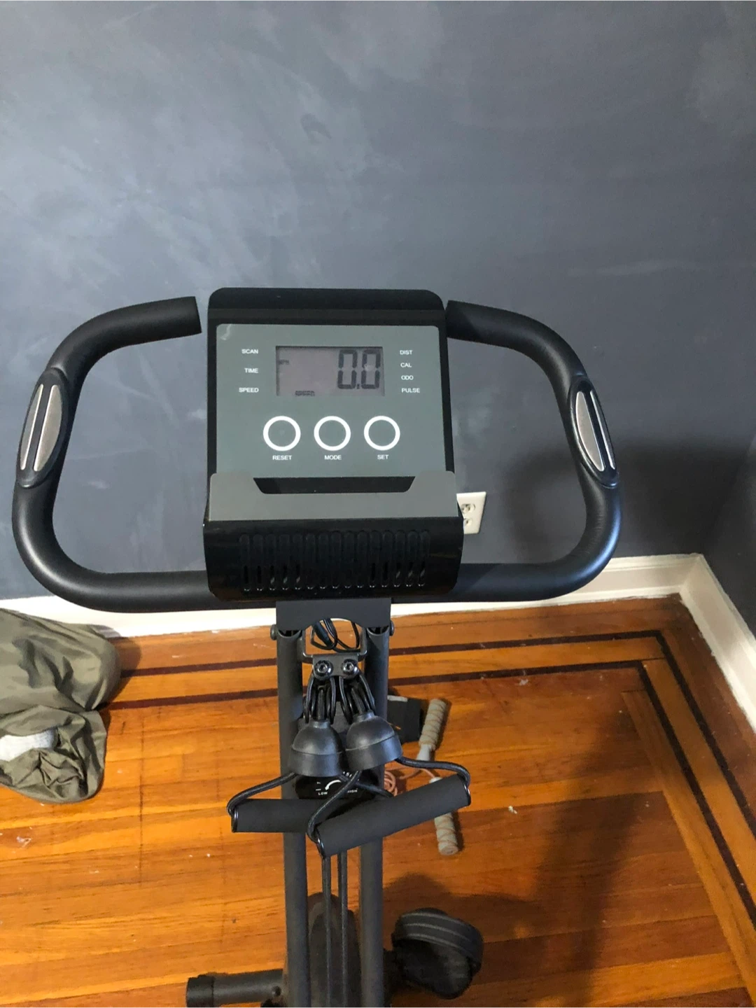 Stationary Exercise Bike with Resistance Bands