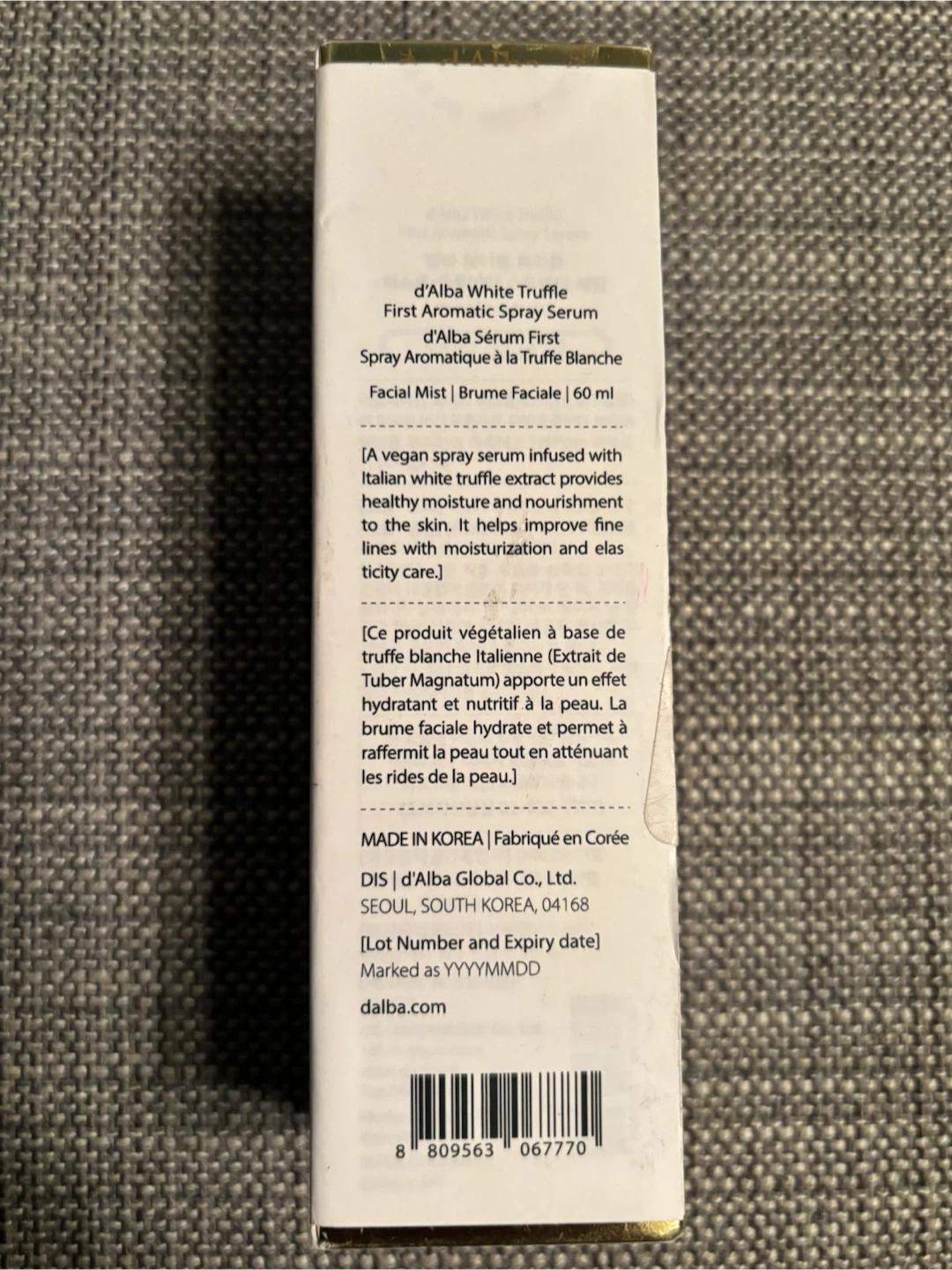d'Alba White Truffle First Aromatic Spray Serum 60ml - photo 3