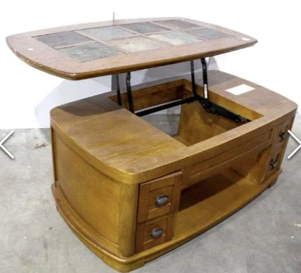Lift-Top Coffee Table with Storage - photo 2