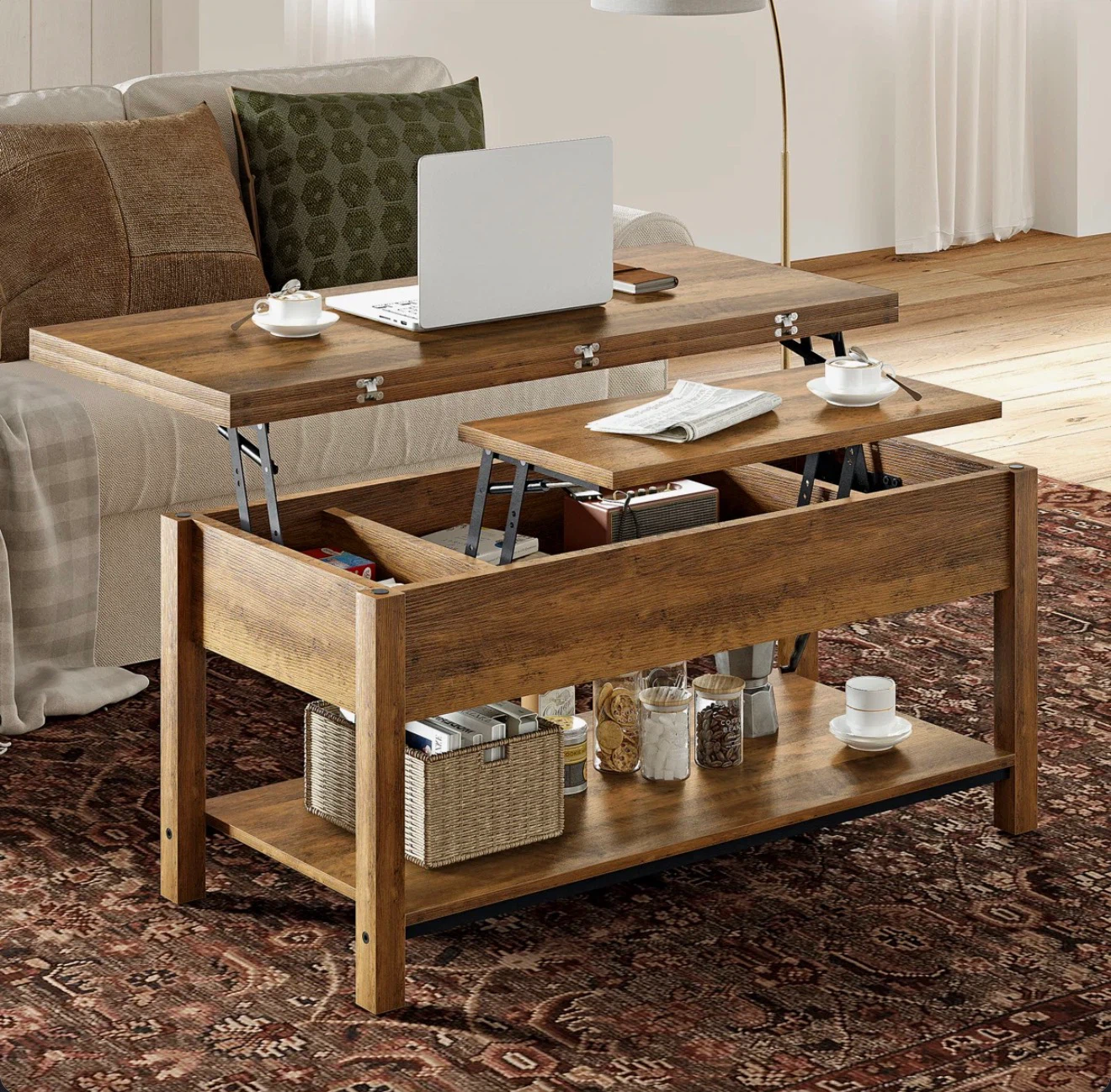 Convertible Lift-Top Coffee Table - photo 2
