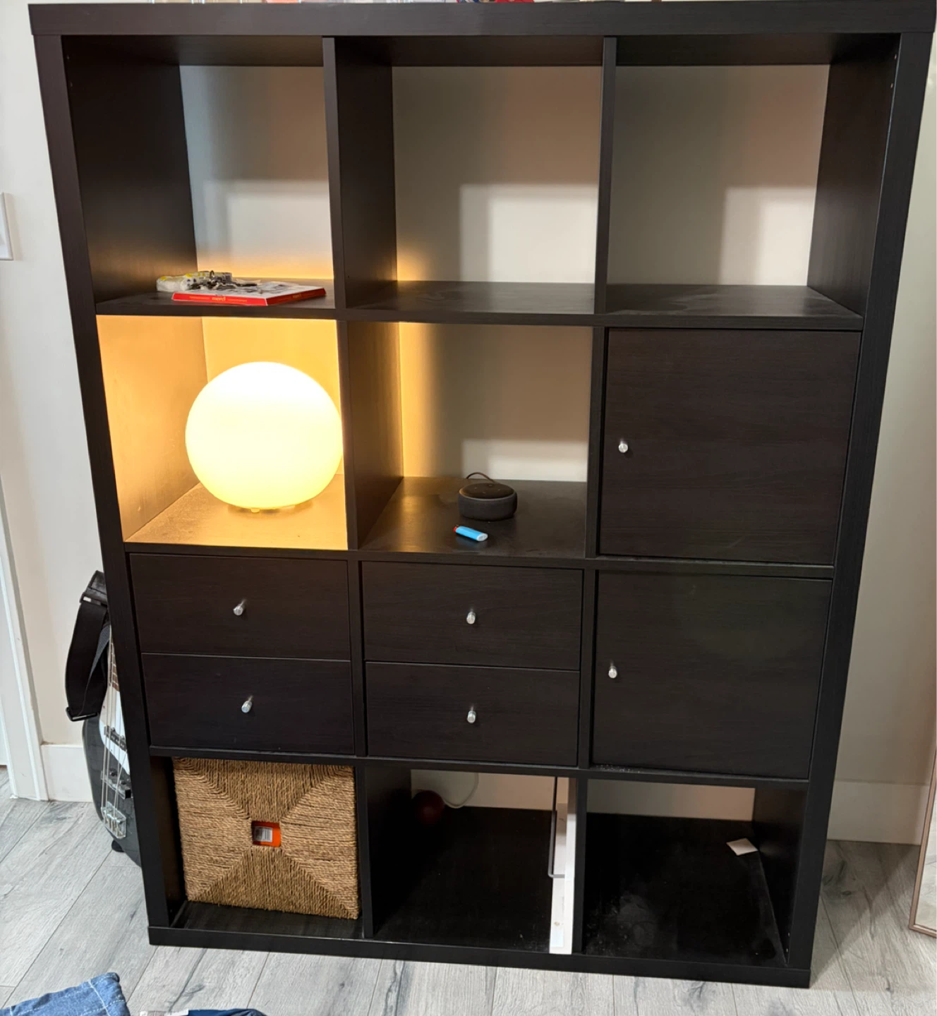 IKEA Kallax Shelf Unit with Doors and Drawers