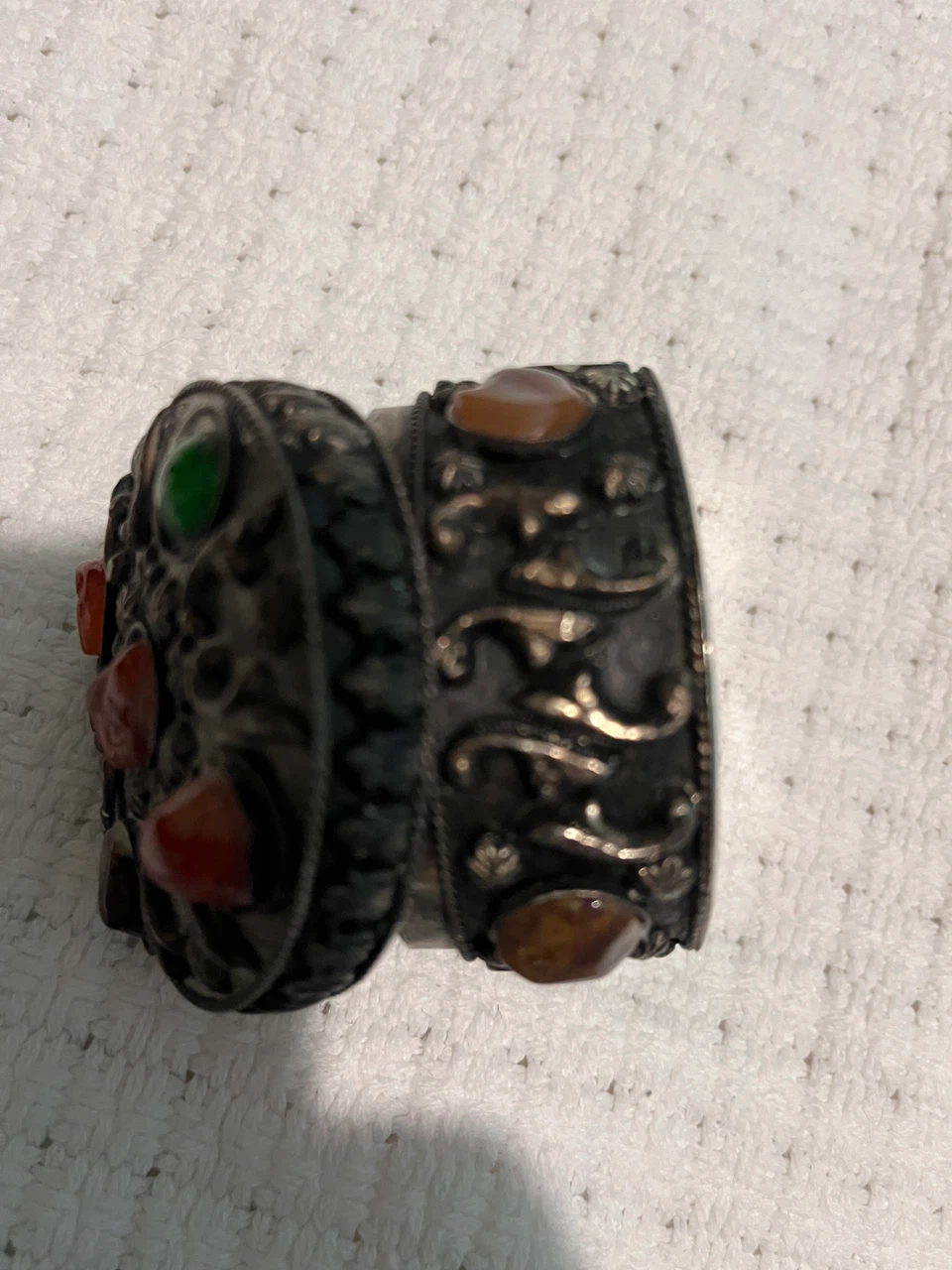 Metal Trinket Box with Stone Accents - photo 2