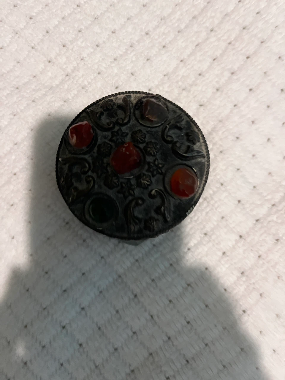Metal Trinket Box with Stone Accents - photo 5