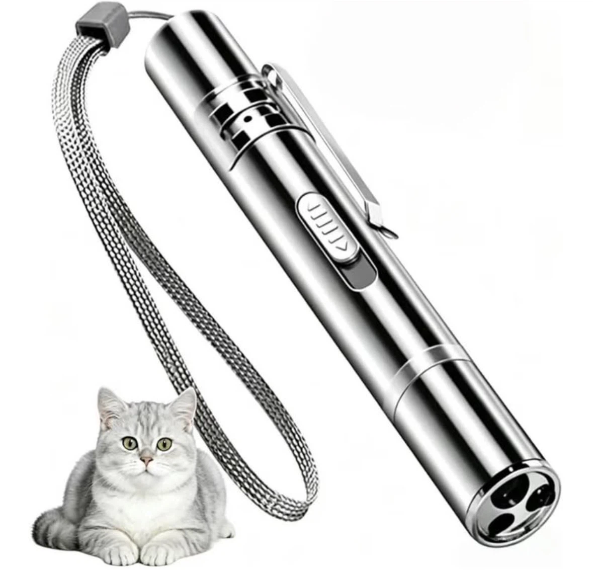 Rechargeable Cat Laser Pointer Toy – USB 7 Patterns