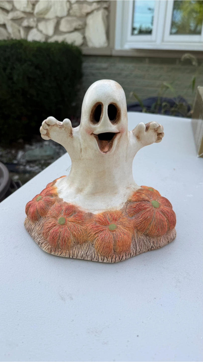 Ceramic Halloween Ghost Decoration