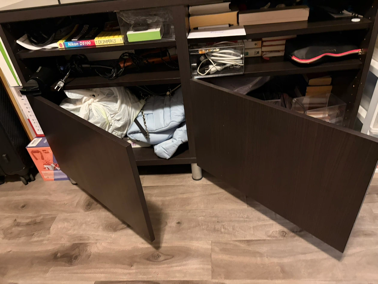 Moving! Solid Wood with glass top TV stand - photo 2