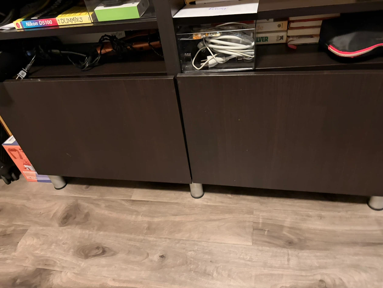 Moving! Solid Wood with glass top TV stand - photo 3