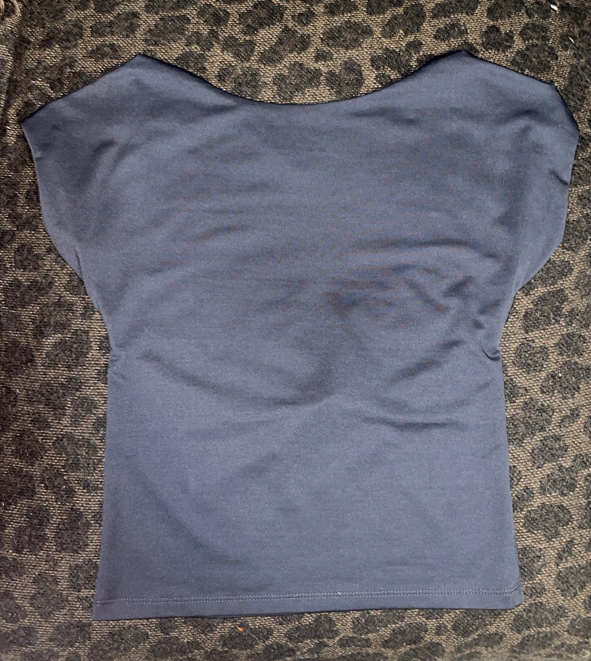 💙 Blue Backless Crop Top
