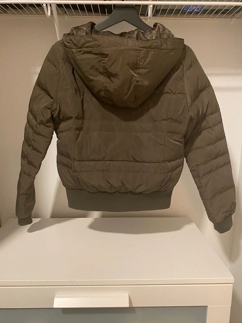 Olive Green Down Zara Puffer Jacket - photo 2