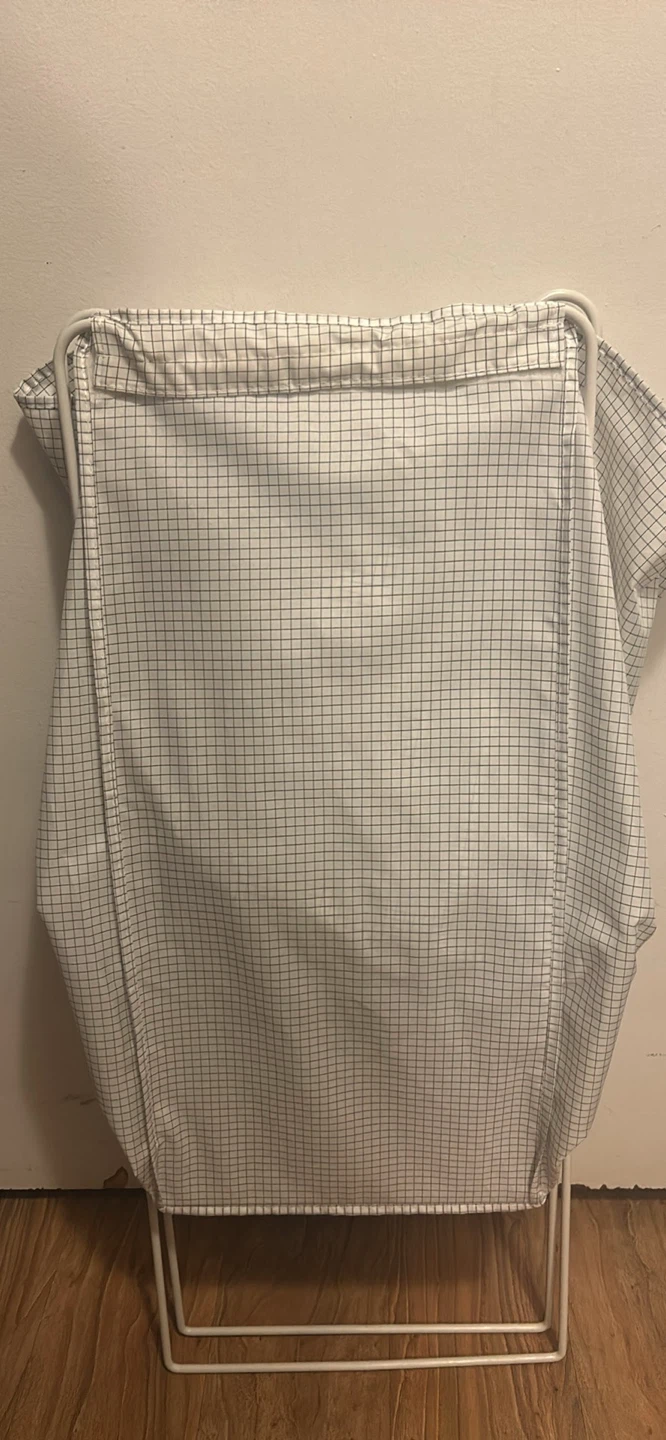 Double Laundry Hamper with White Metal Frame - photo 4