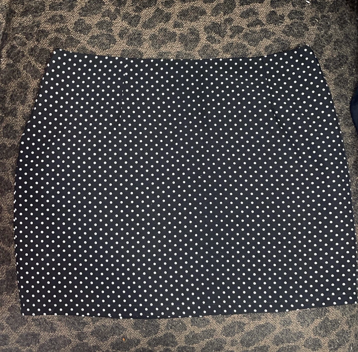 🖤 Black & White Polka Dot Skirt