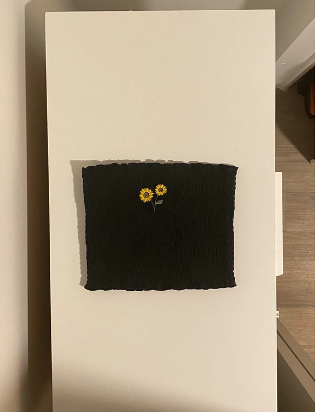 Black Sunflower Tube Top