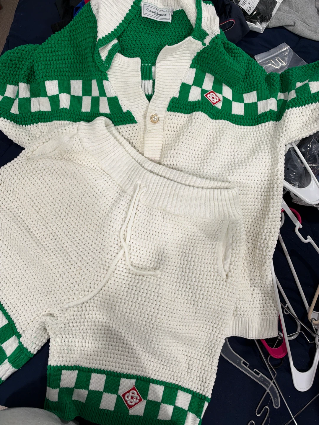 Casablanca Knit Shirt and Shorts Set
