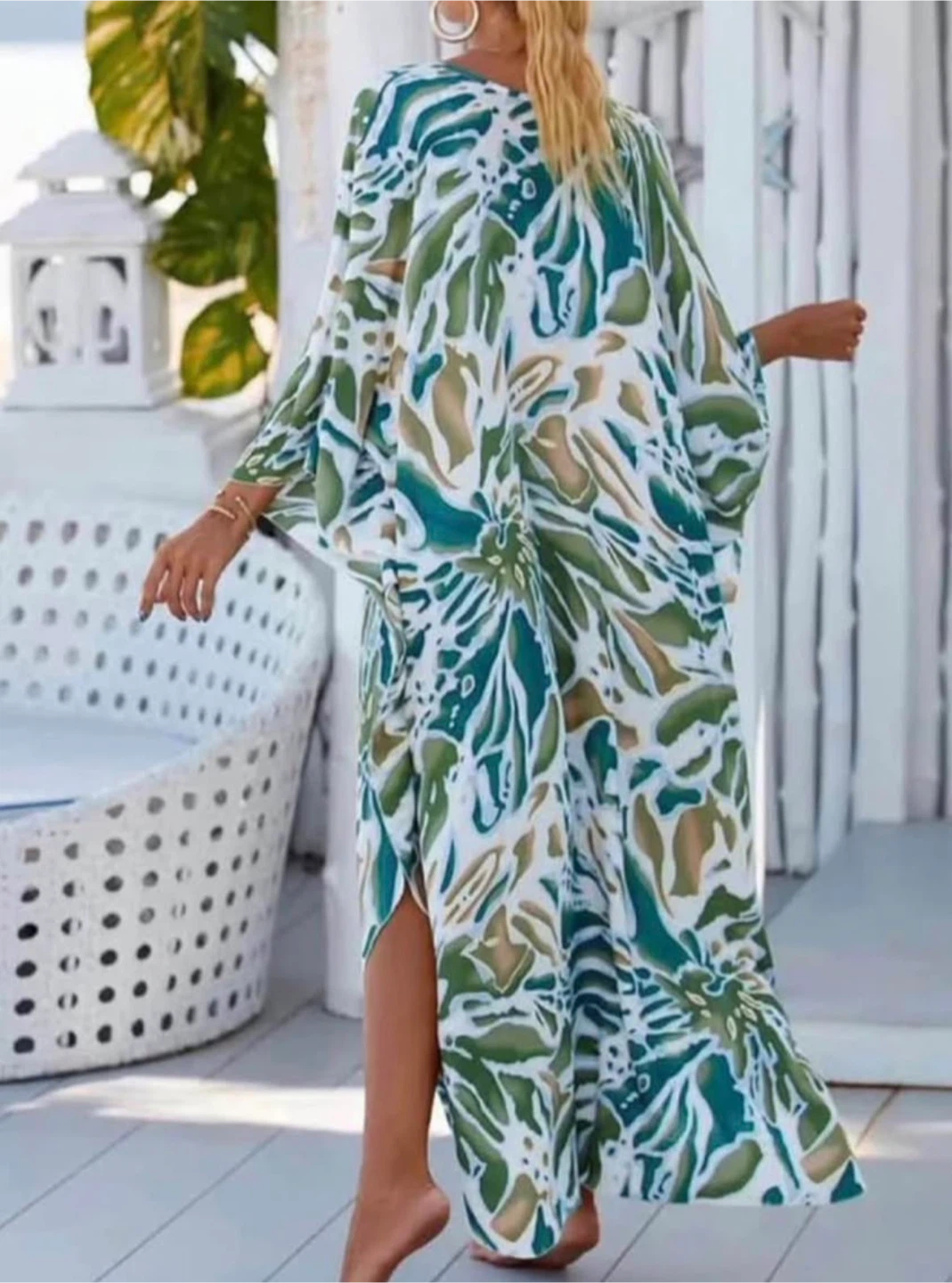 New Women’s Kaftan Beach Cover Up Dress – Plus Size - photo 2