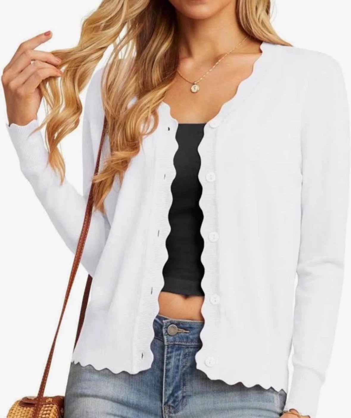 Women’s Lightweight V-Neck Cardigan Sweater – GRECERELLE