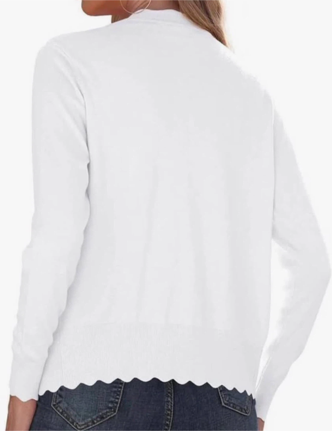 Women’s Lightweight V-Neck Cardigan Sweater – GRECERELLE - photo 3