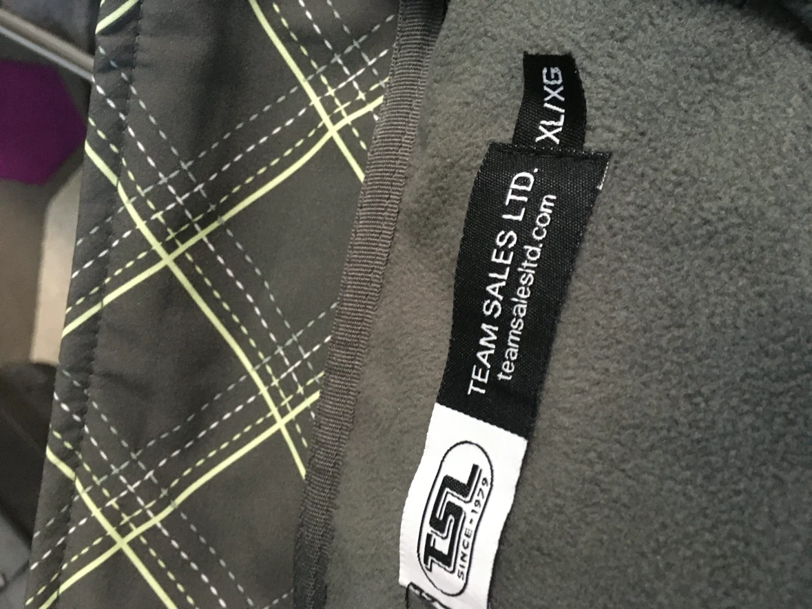 Team Sales Ltd. Plaid Zip-Up Jacket