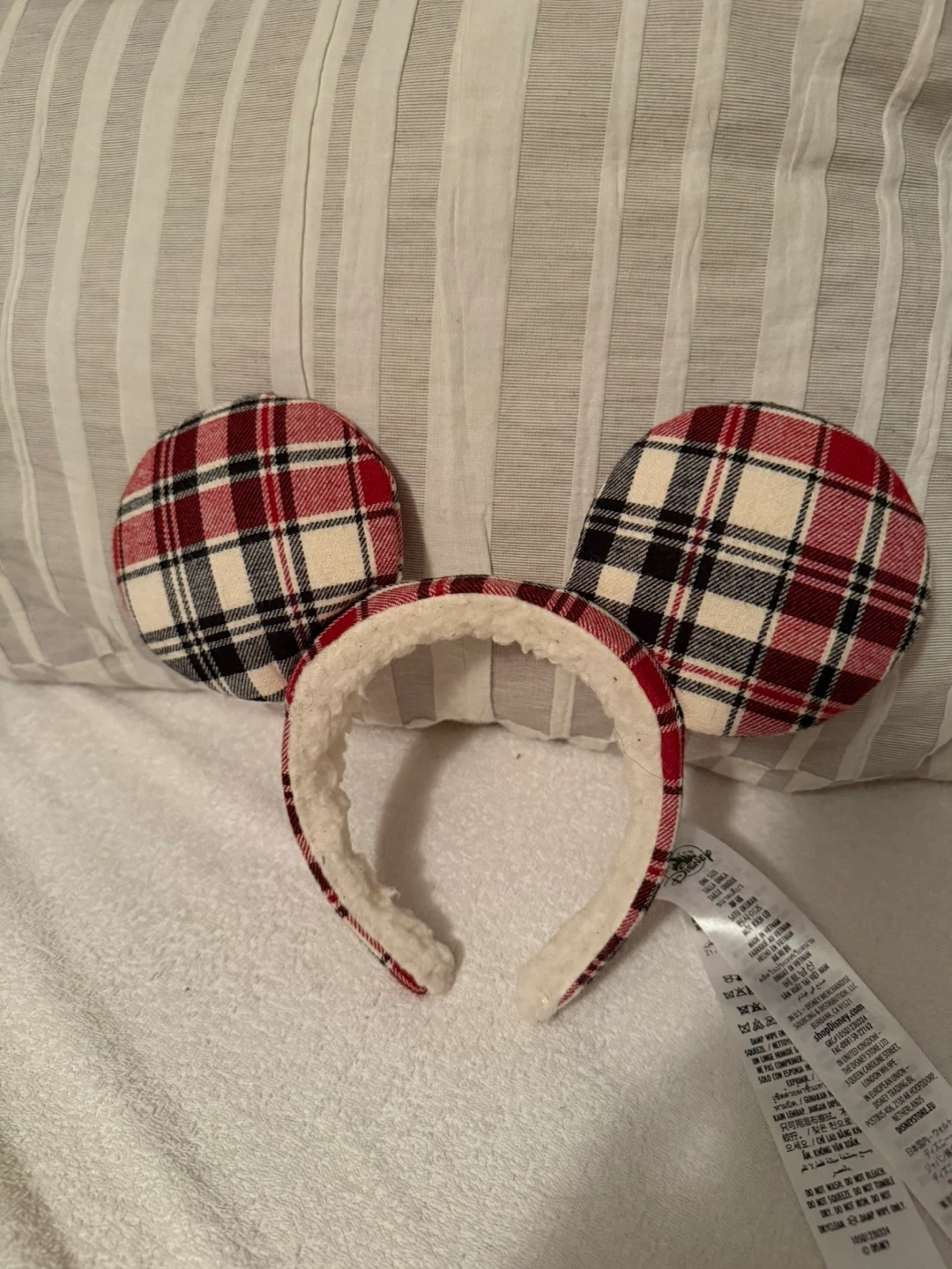 Disney plaid ears authentic adult
