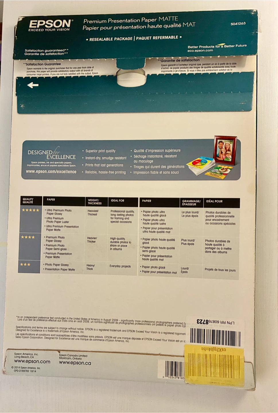 Epson Premium Presentation Paper Matte 13x19 - photo 2