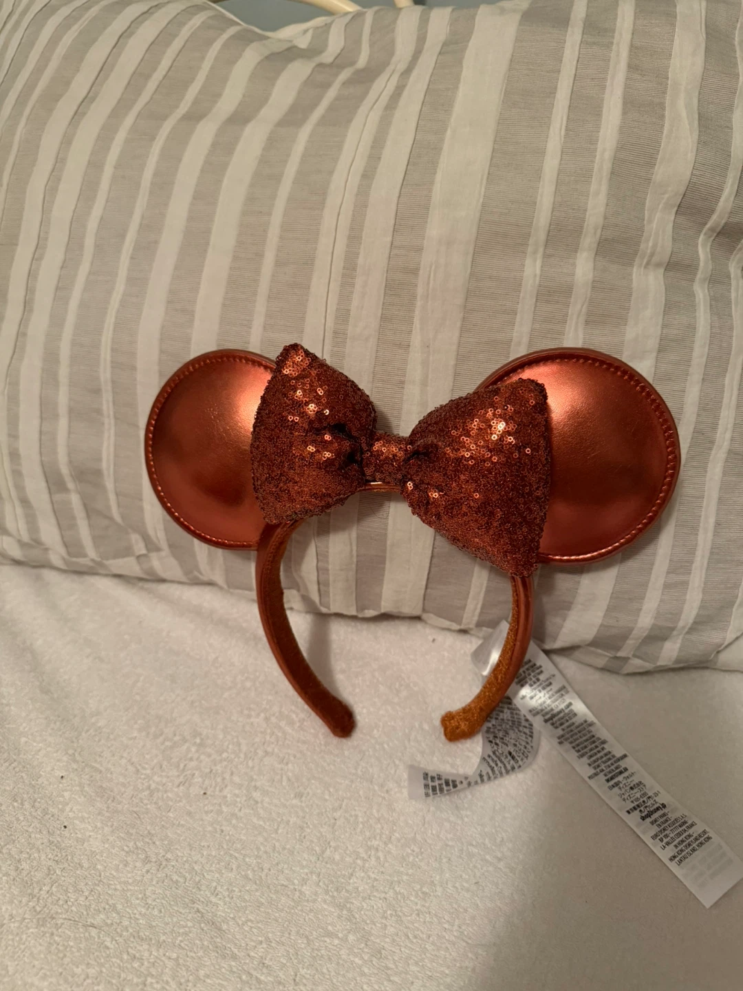 Disney rose gold ears authentic adult