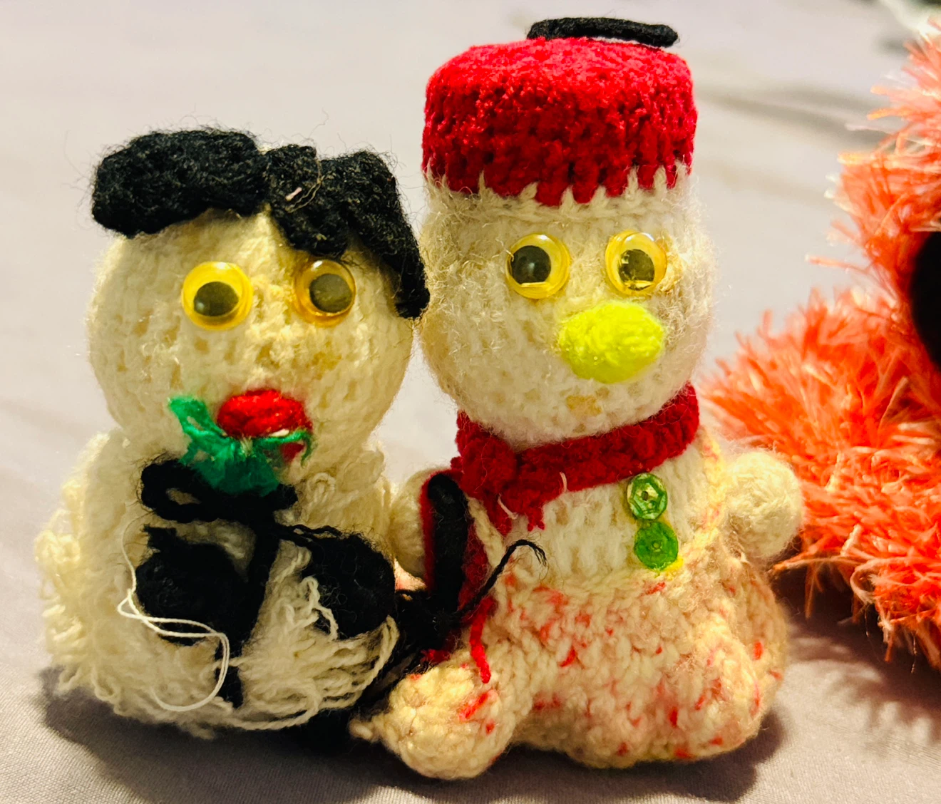 Set of 5 Handmade Crocheted Doll Outfits and Dolls - photo 4