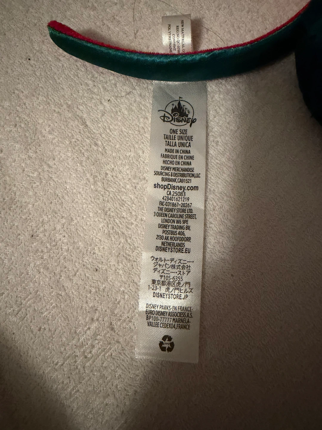 Disney wreath ears silver part falling off authentic adult - photo 2