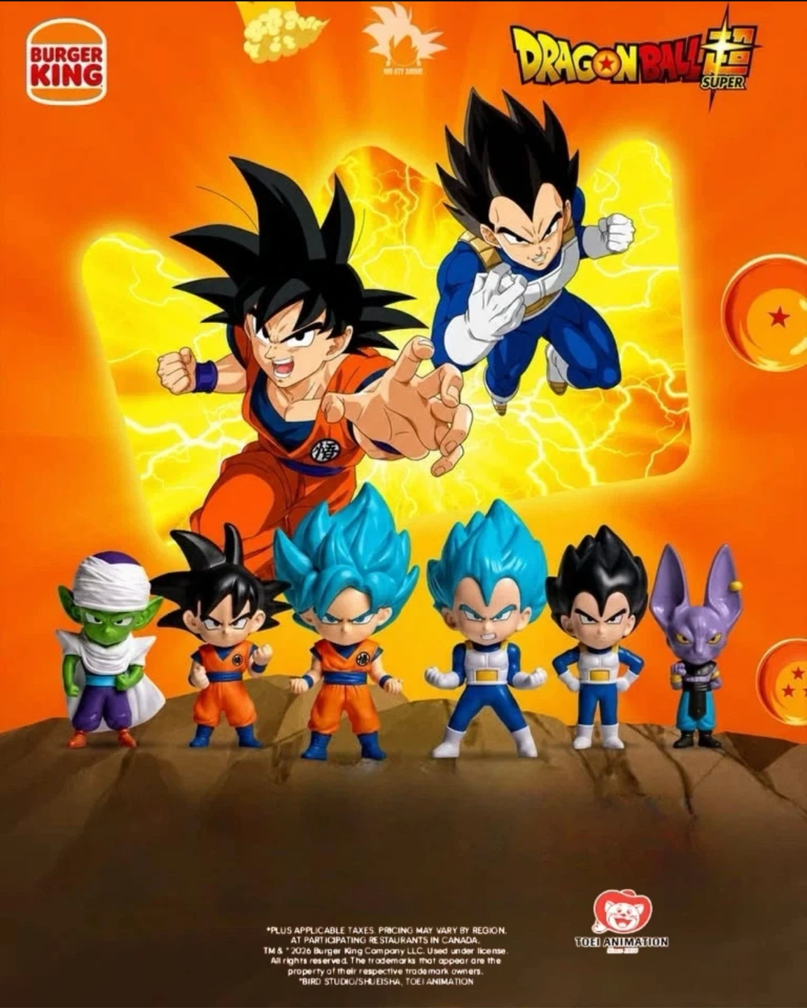 Burger King | Dragon Ball Super King Jr. Meal Toy (Vegeta) - photo 4