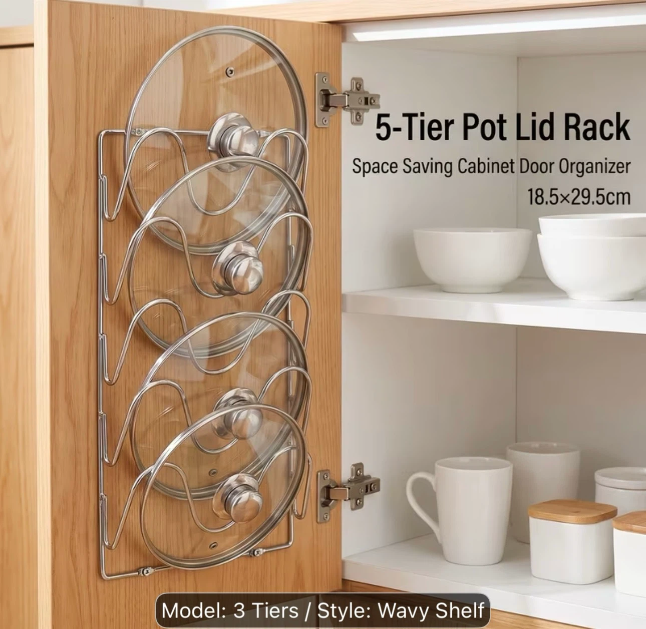 5-Tier Pot Lid Rack
