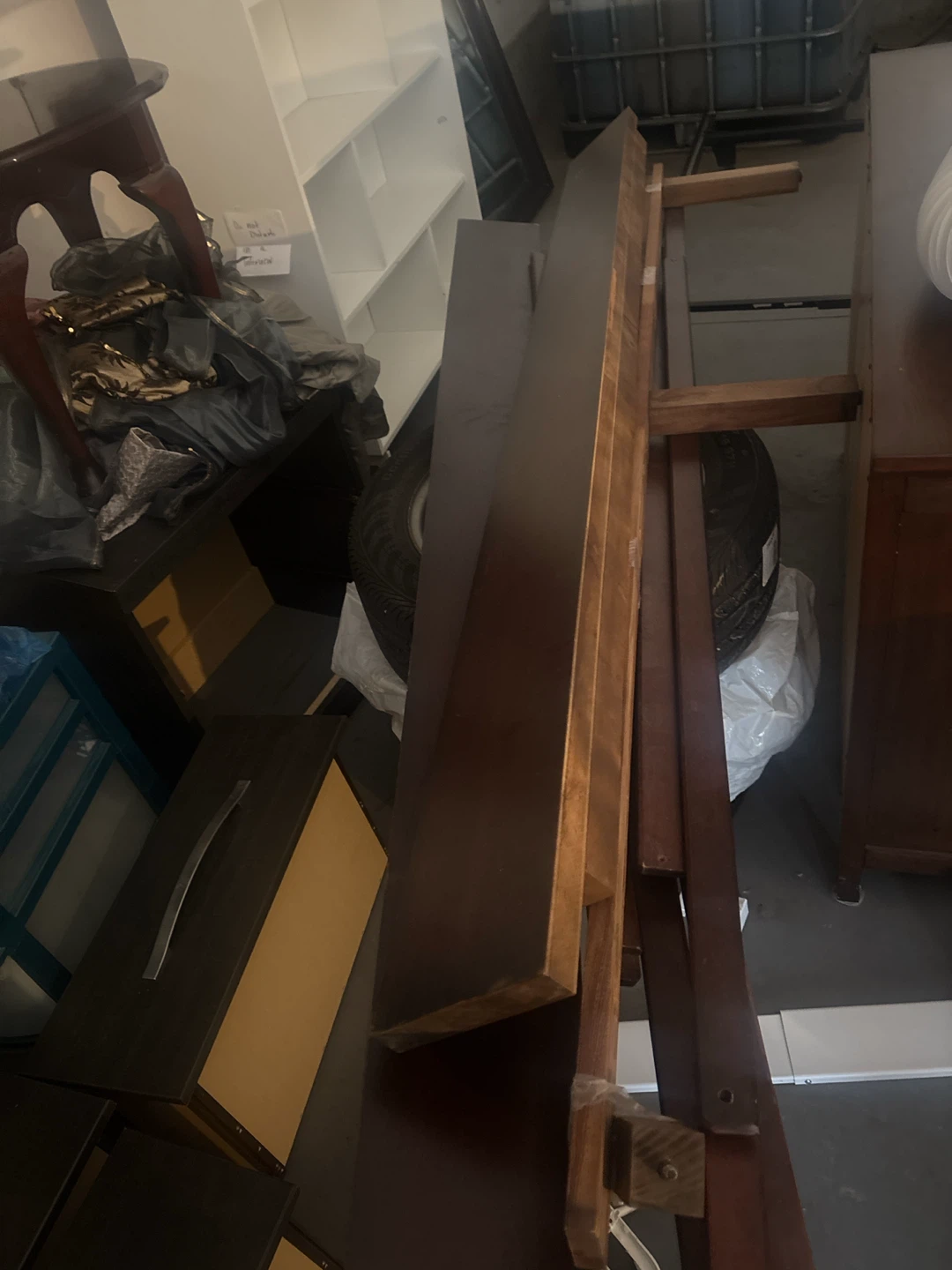 Dark Wood Bed Frame - photo 3