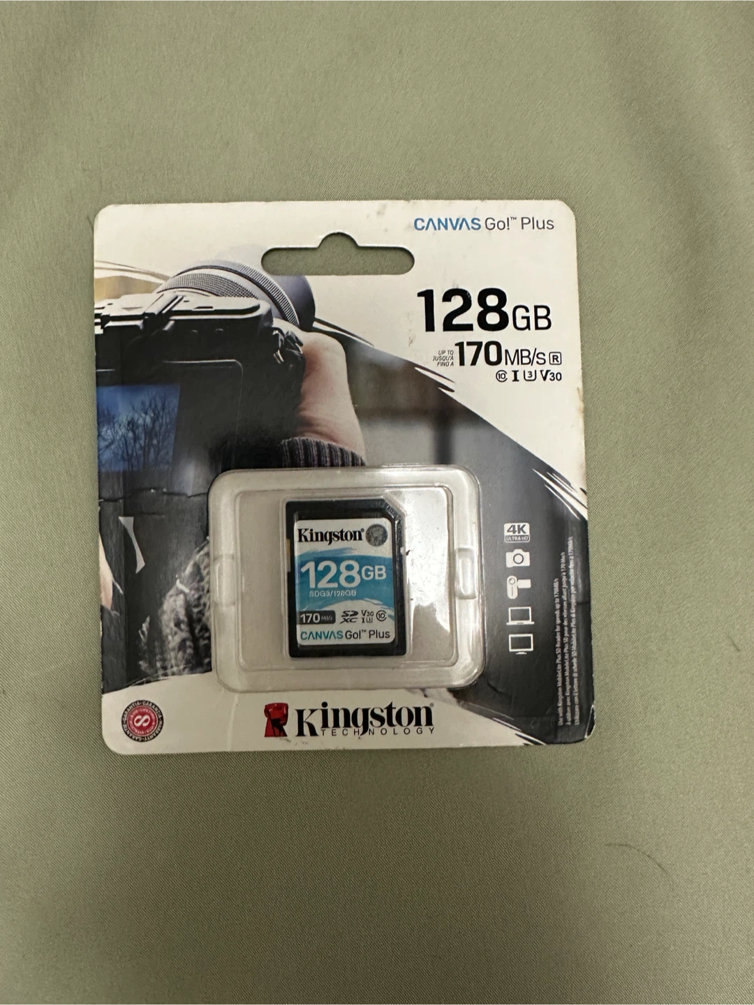 (Brand new) Kingston Canvas Go! Plus 128GB SD Card