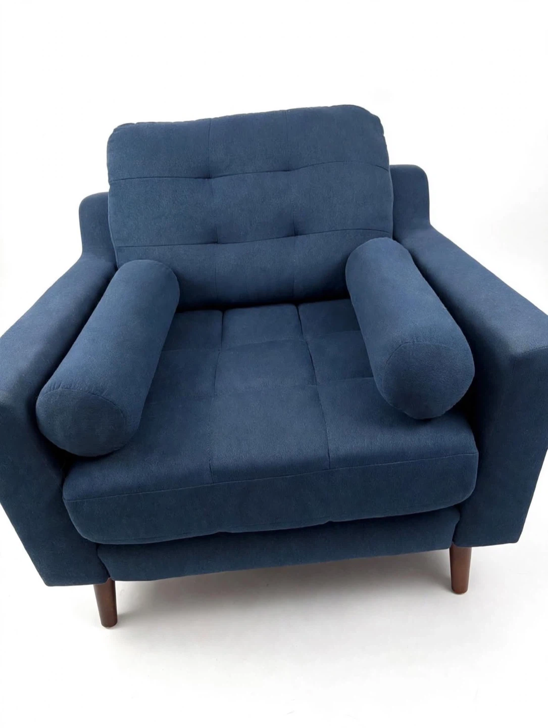 SOFI SELMA Navy Accent Chair w/ Bolsters - $200 Can Disassemble