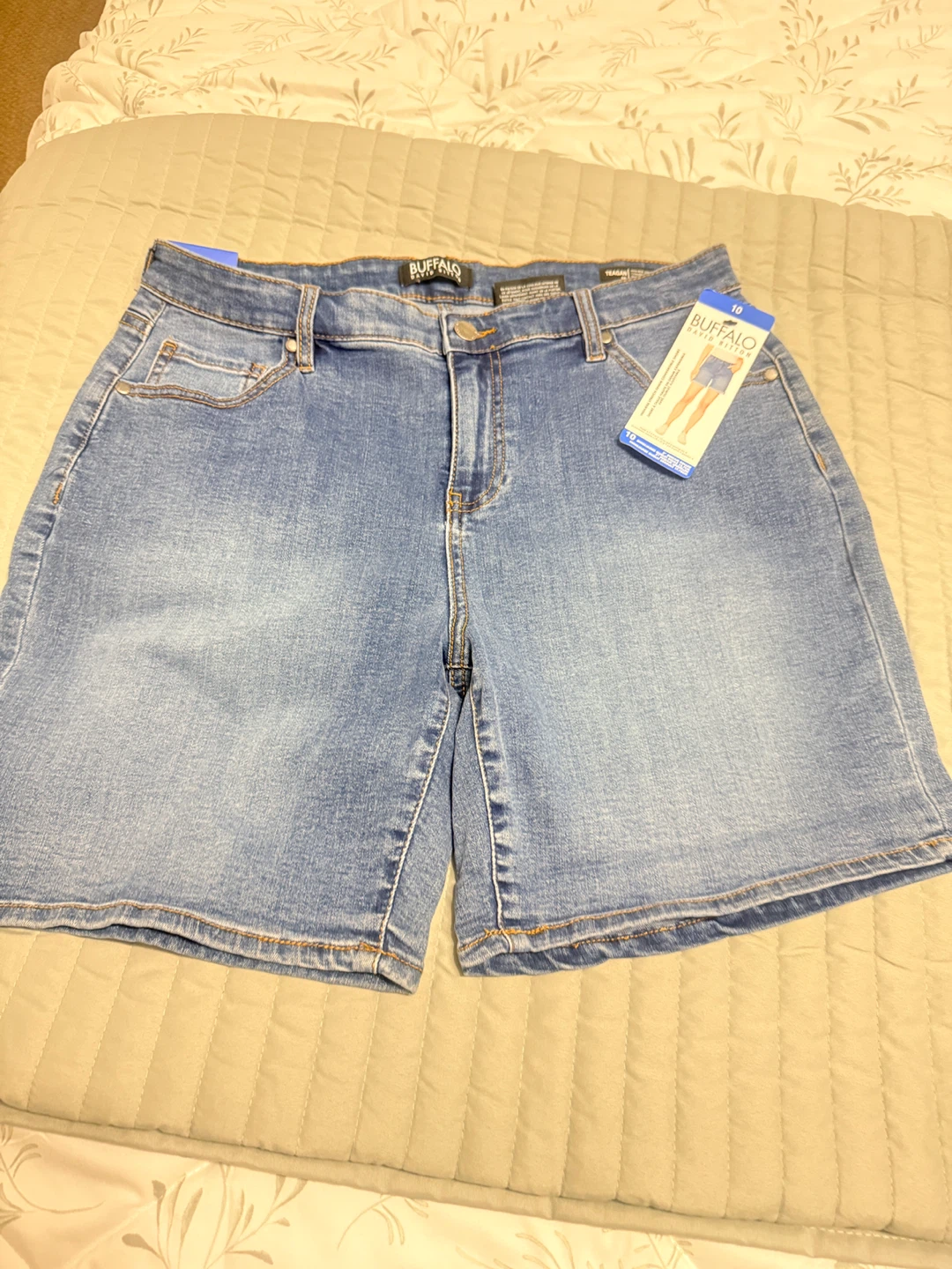 Buffalo David Bitton Stretch Denim Shorts Size 10