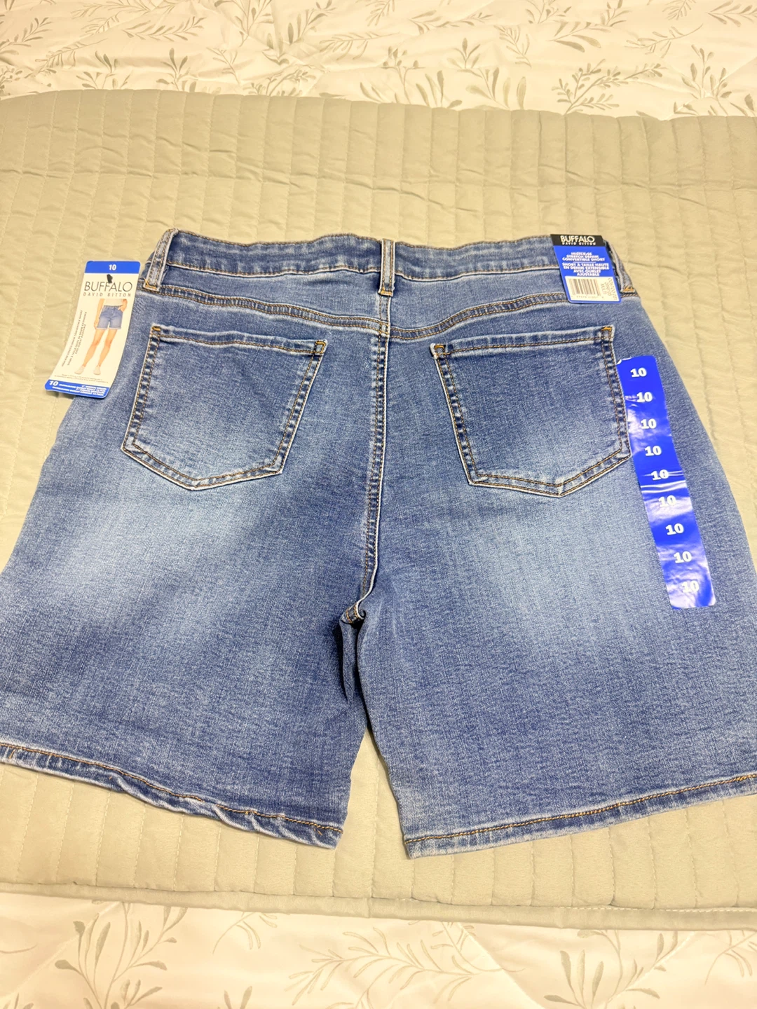 Buffalo David Bitton Stretch Denim Shorts Size 10 - photo 2