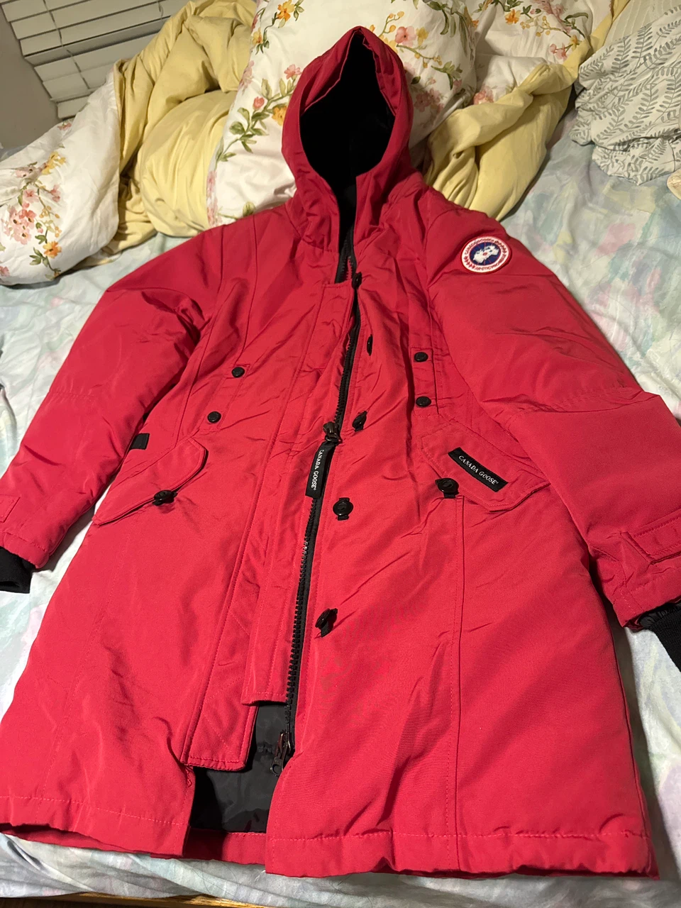 Canada Goose Red Down Parka