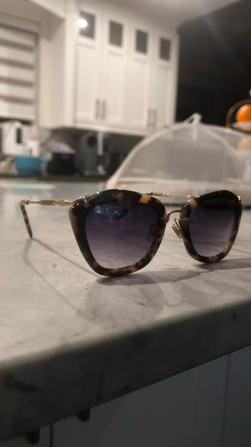 Miu Miu Noir Cat-Eye Sunglasses