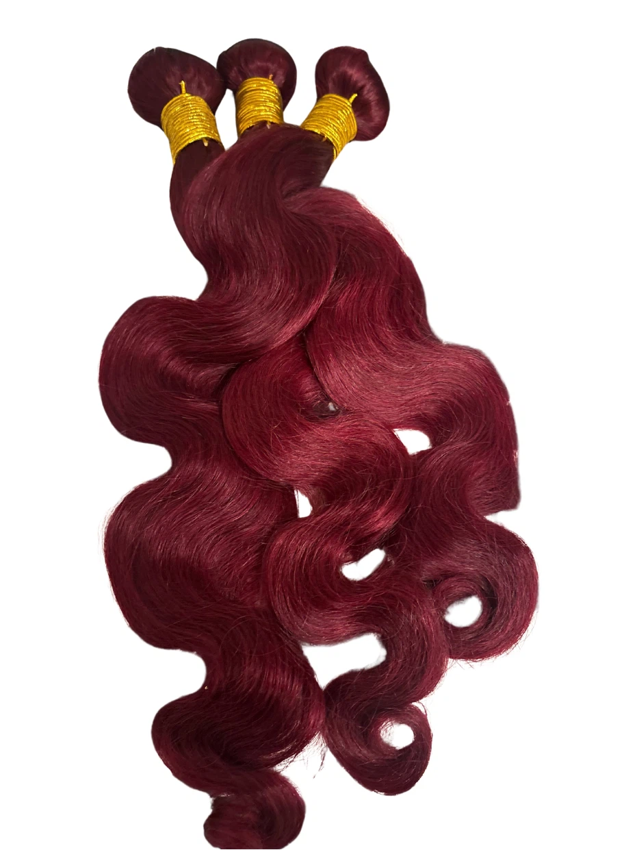 Burgundy Body Wave Remy Hair Bundles