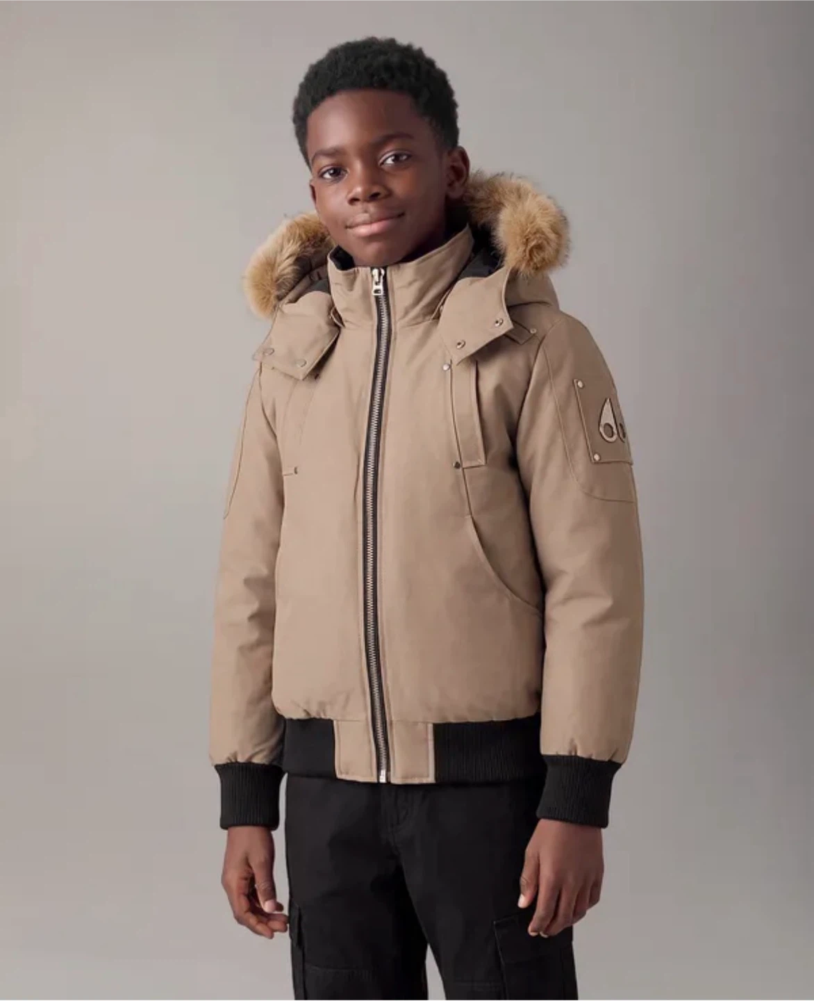 Moose Knuckles Kids Bomber Jacket XL – Ashen Bronze - photo 3