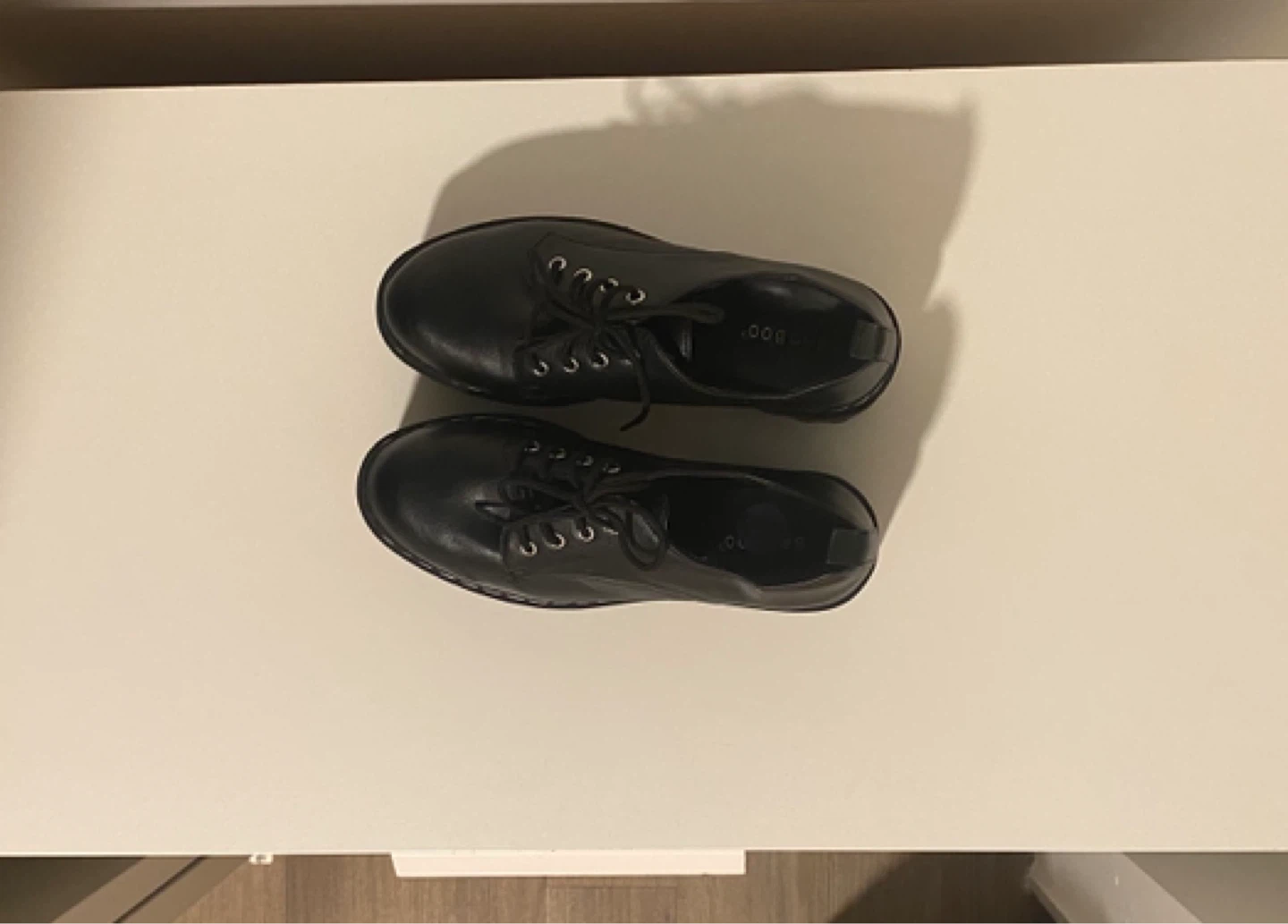Black Platform Lace-Up Shoes - photo 5