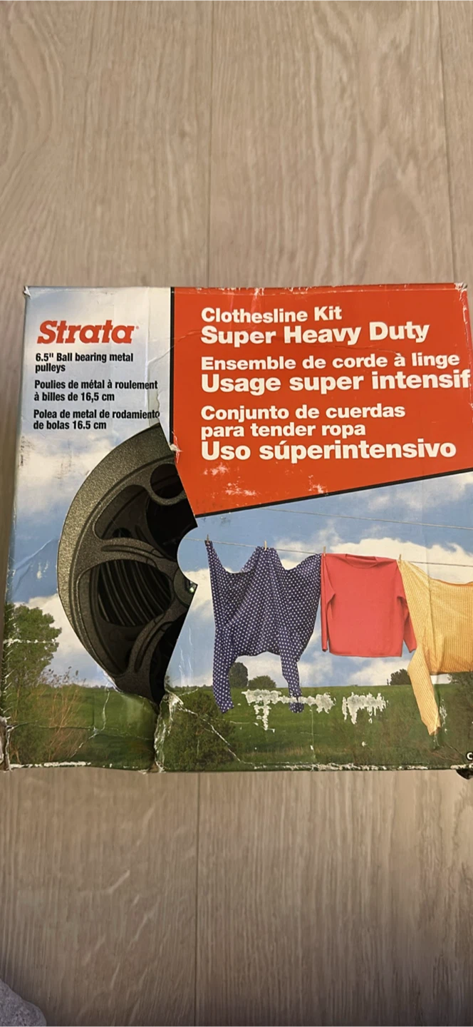 New - Strata Super Heavy Duty Clothesline Kit