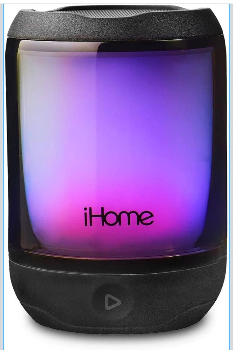 New - iHome PlayGlow Mini Waterproof Bluetooth Speaker - photo 2