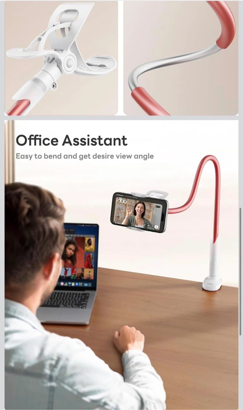 New - SAIJI Gooseneck Phone Holder Stand - photo 3