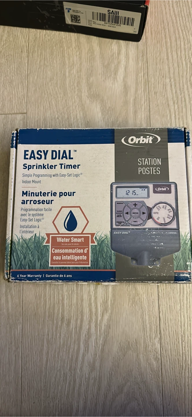 New - Orbit Easy Dial 6-Station Sprinkler Timer