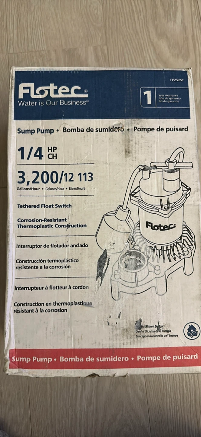 New - Flotec 1/4 HP Sump Pump - photo 2