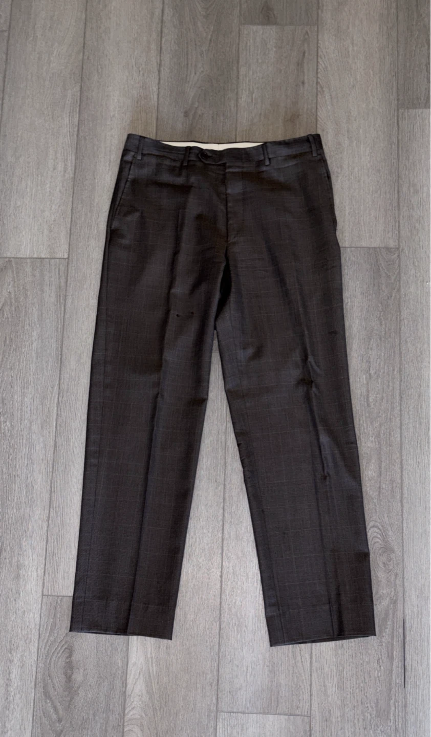 Canali Men's Wool Pants - Dark Grey