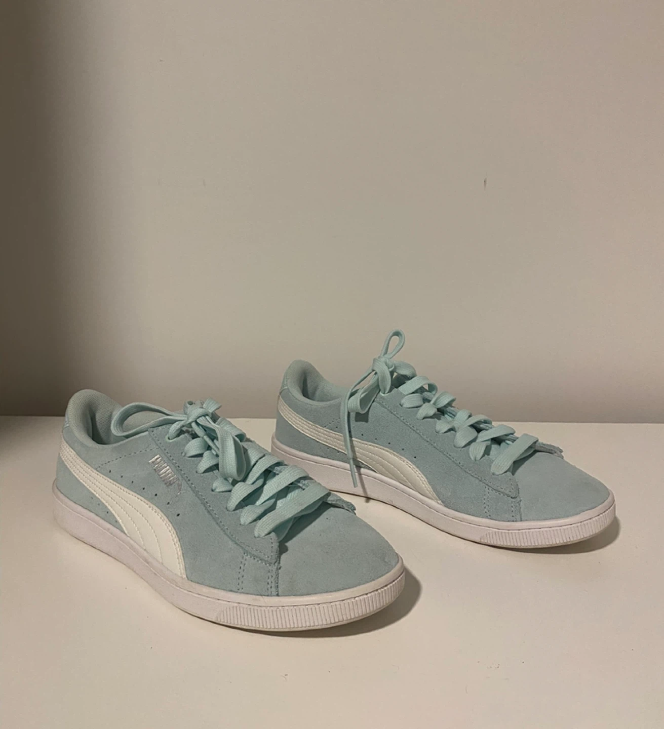 Puma Suede Light Blue/teal Sneakers