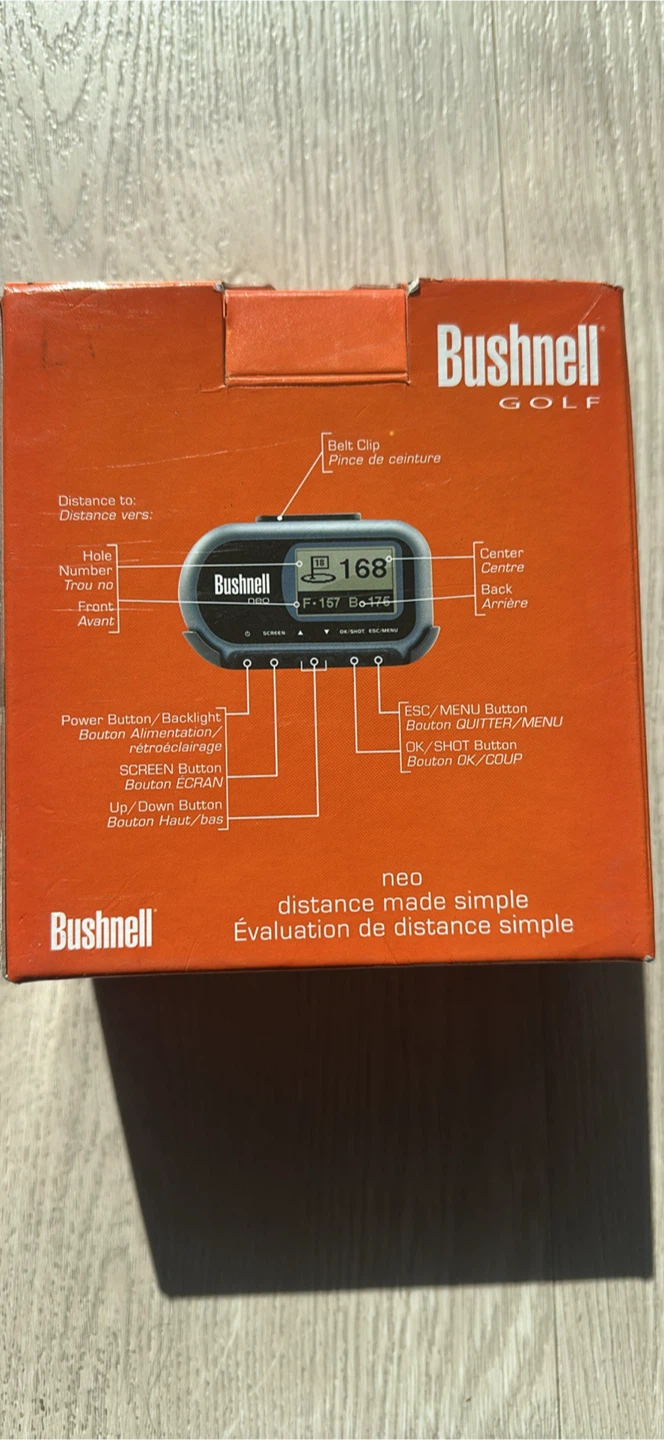 New - Bushnell neo GPS Golf Rangefinder - photo 2