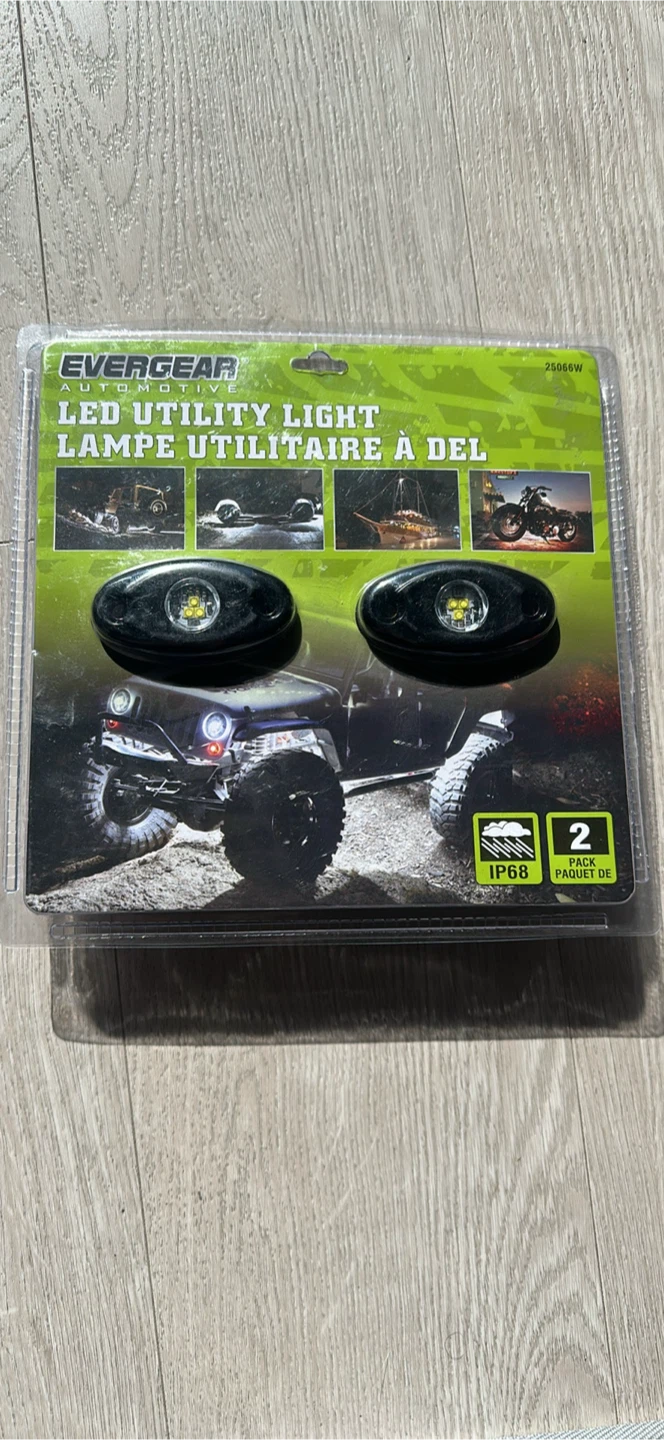 New - Evergear LED Utility Lights 2-Pack