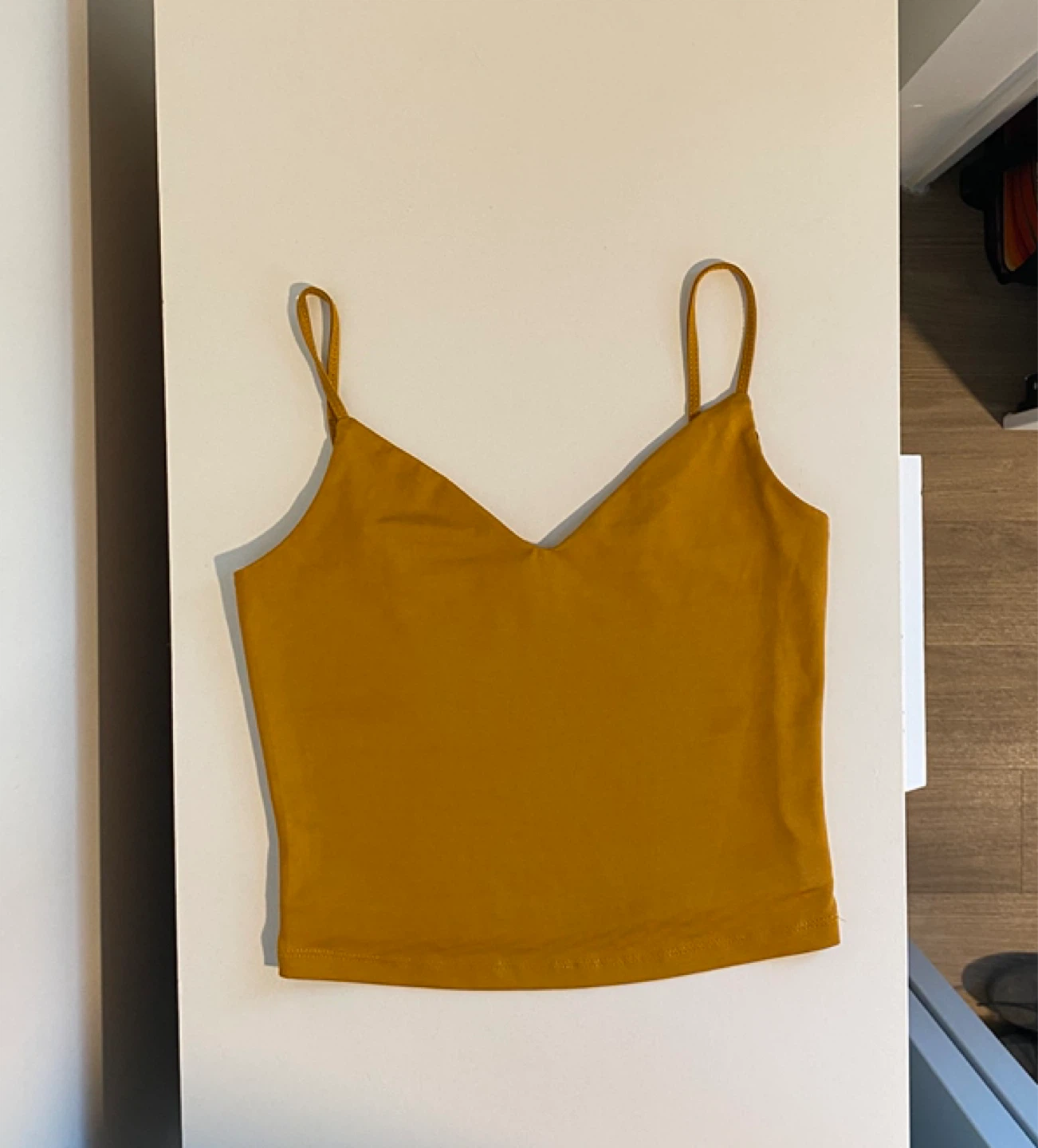 Mustard Yellow V-Neck Tank Top