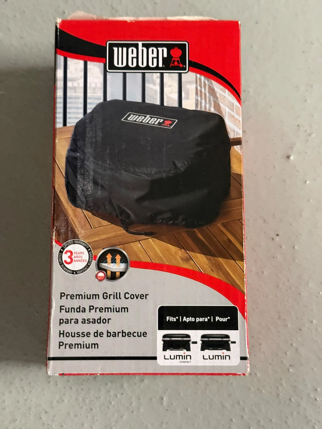 New - Weber Lumin Compact Premium Grill Cover
