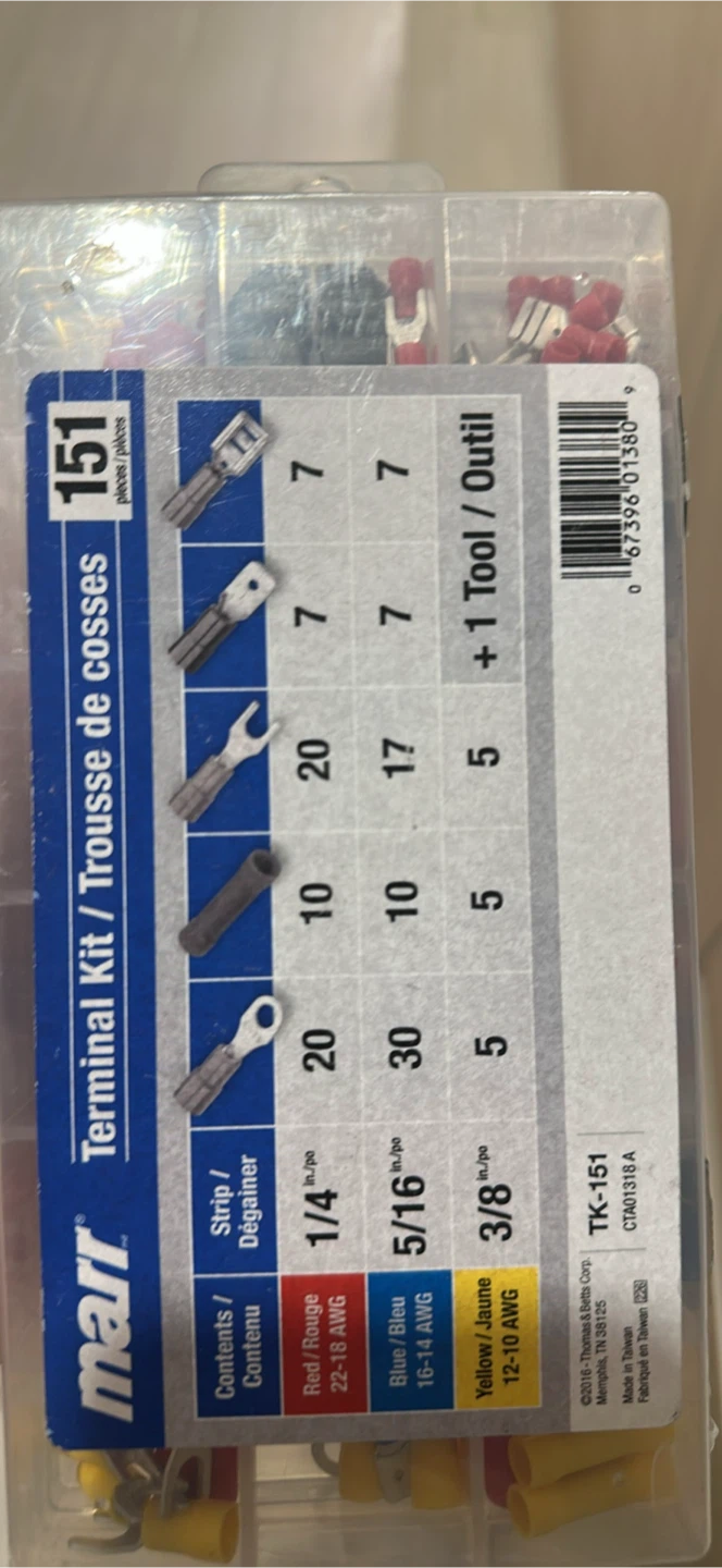 New - Marr 151-Piece Terminal Kit with Tool - photo 2
